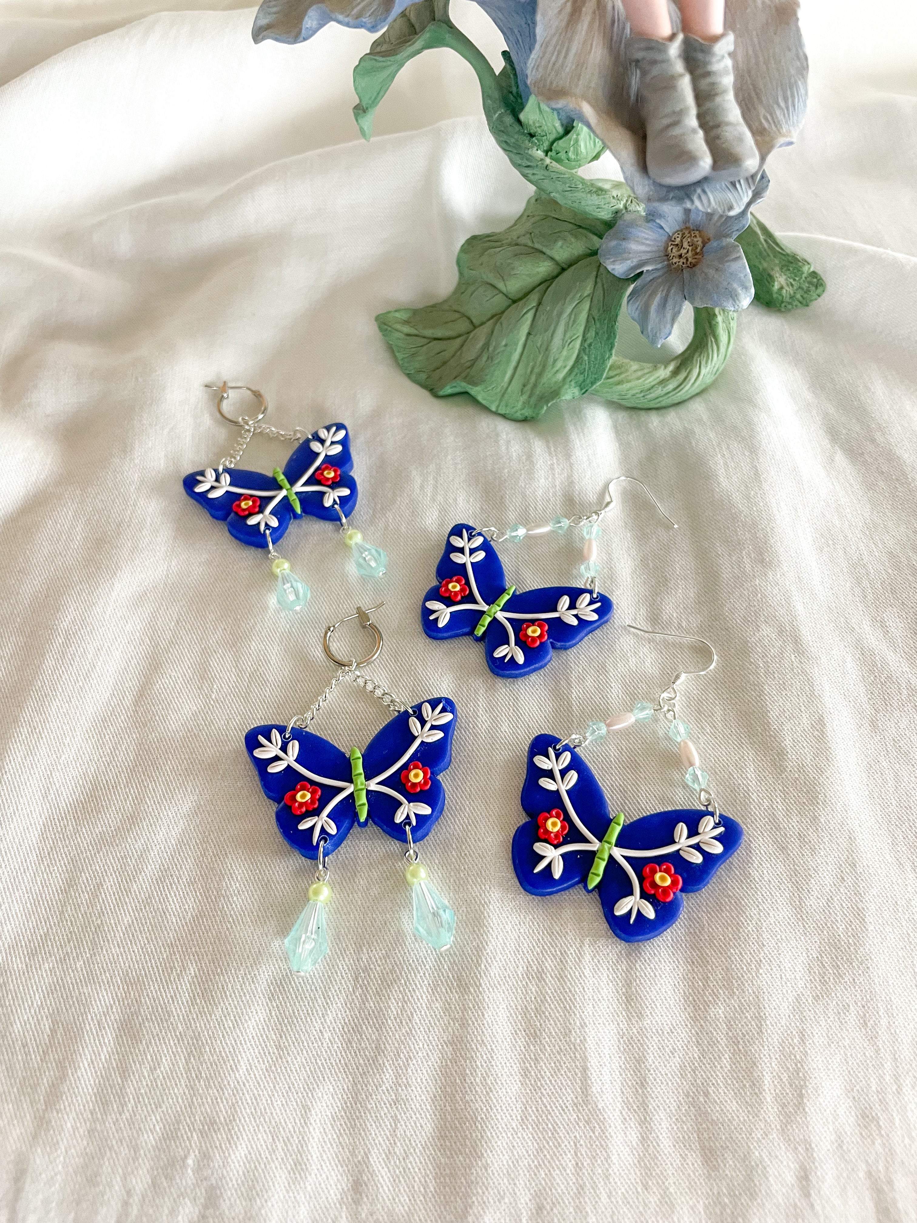 Butterfly Babies with Dangled Beads
